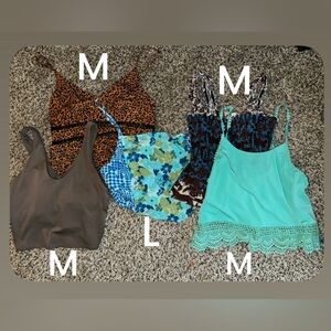 Women’s crop style tanks